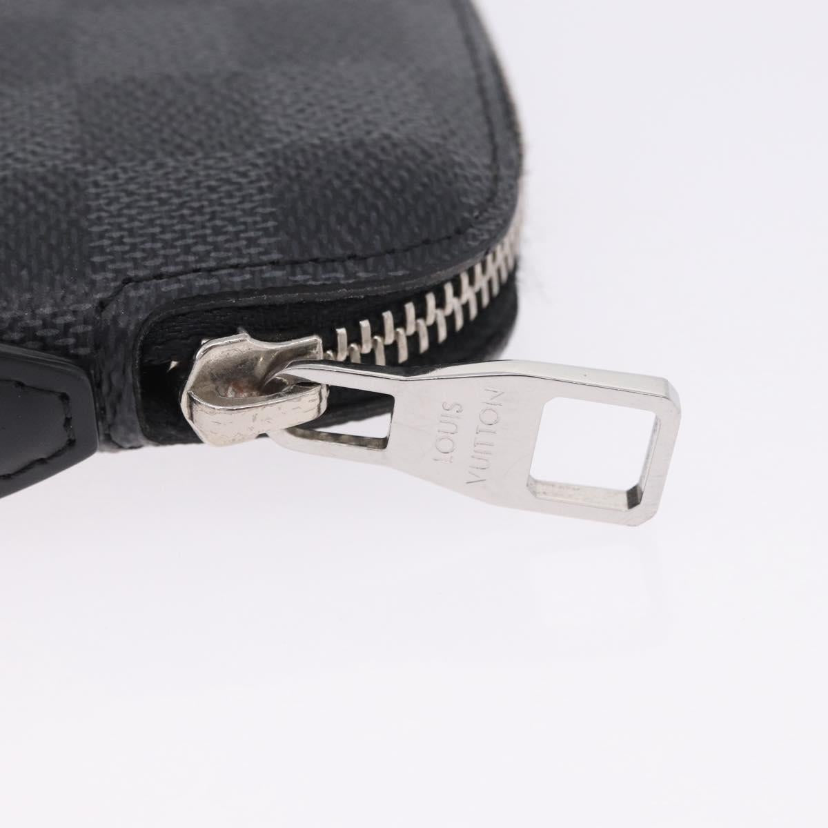 LOUIS VUITTON Damier Grafitte Organizer Atoll Travel Case N48255 LV Auth 202615A