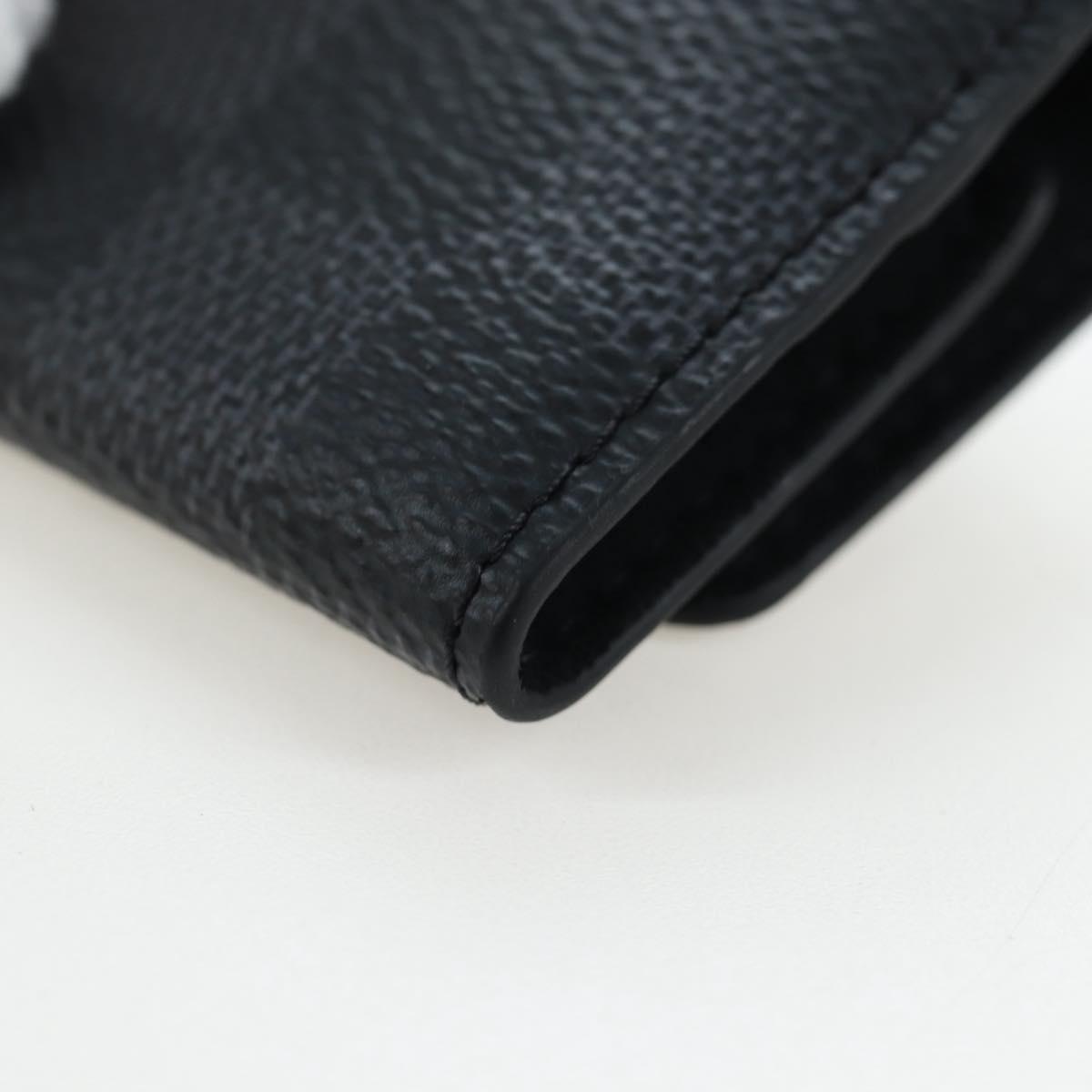 LOUIS VUITTON Damier Graphite Cufflinks LV Catch Cuffs M80188 LV Auth 202616V