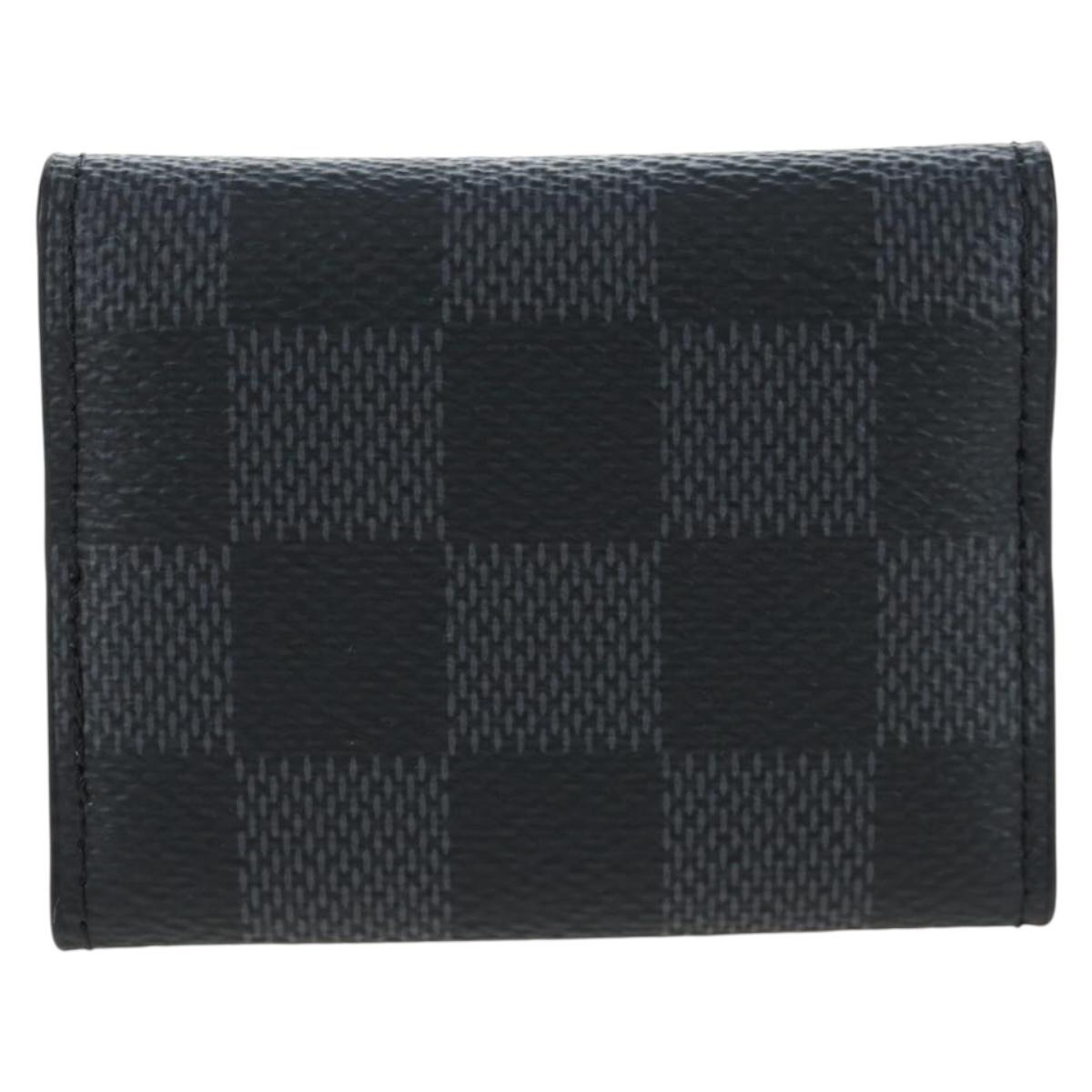 LOUIS VUITTON Damier Graphite Cufflinks LV Catch Cuffs M80188 LV Auth 202616V