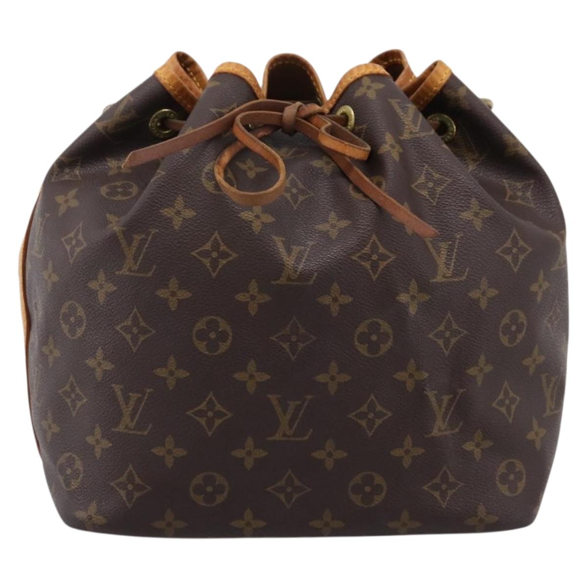 LOUIS VUITTON Monogram Petit Noe Shoulder Bag M42226 LV Auth 202618