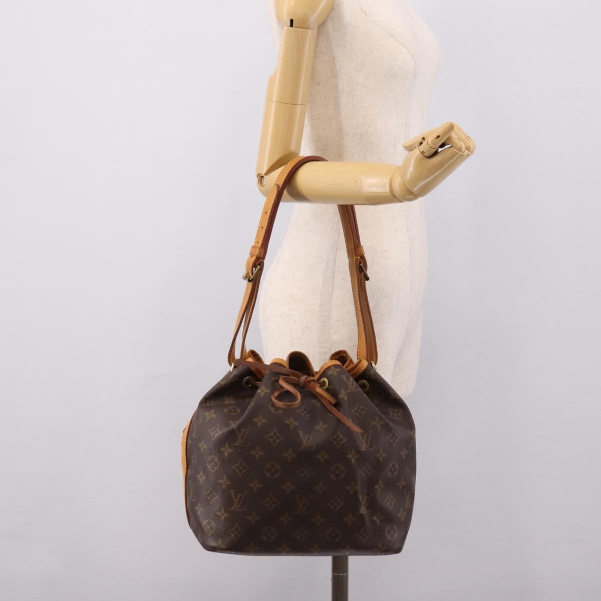 LOUIS VUITTON Monogram Petit Noe Shoulder Bag M42226 LV Auth 202618