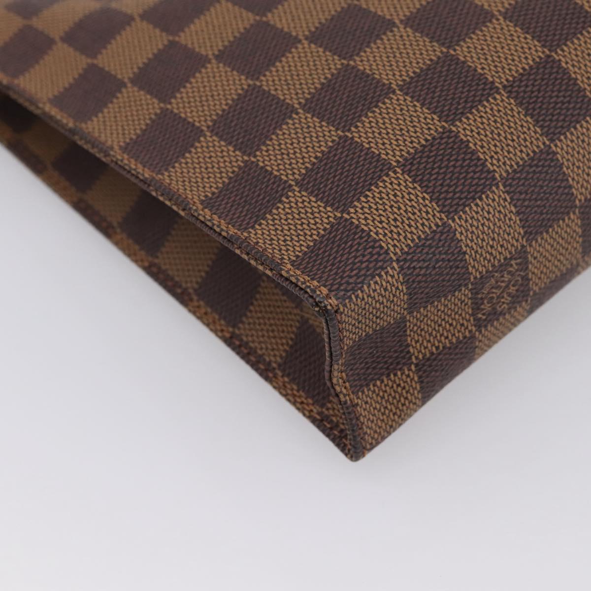 LOUIS VUITTON Damier Ebene Poche Toilette 26 Pouch N47543 LV Auth 202619A