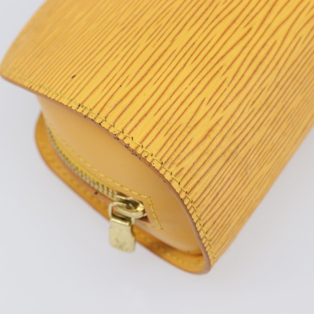 LOUIS VUITTON Epi Dauphine PM Pouch Yellow M48449 LV Auth 202620