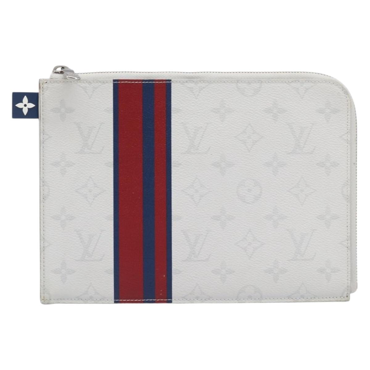LOUIS VUITTON Monogram White Pochette Jules PM Bag White M61745 LV Auth 202622V