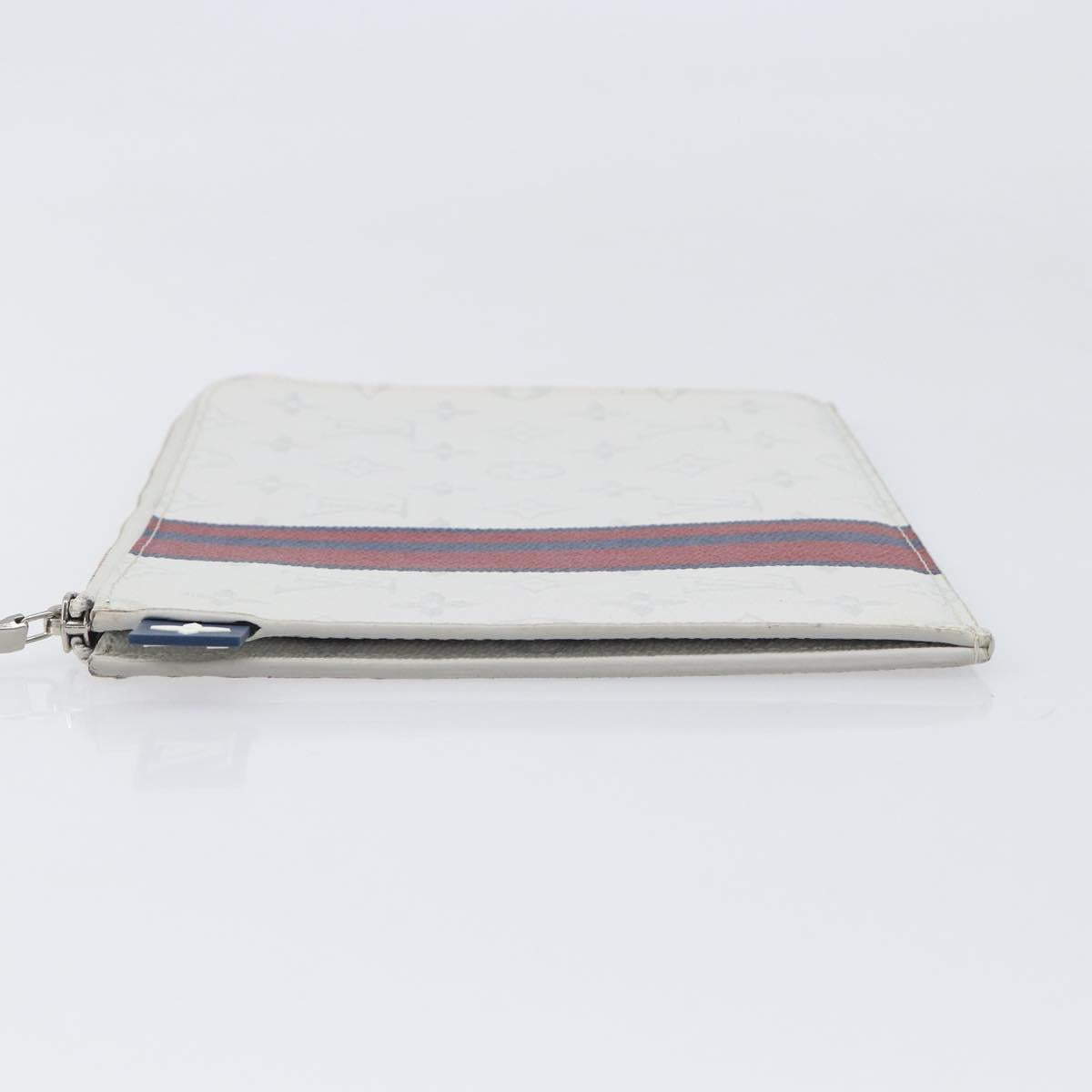 LOUIS VUITTON Monogram White Pochette Jules PM Bag White M61745 LV Auth 202622V