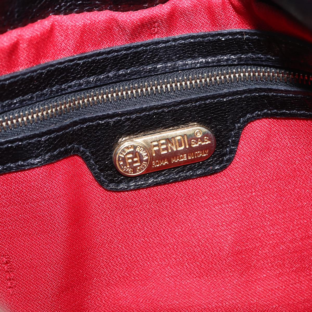 FENDI Mamma Baguette Shoulder Bag Harako leather Brown Gold Auth 202625SAM