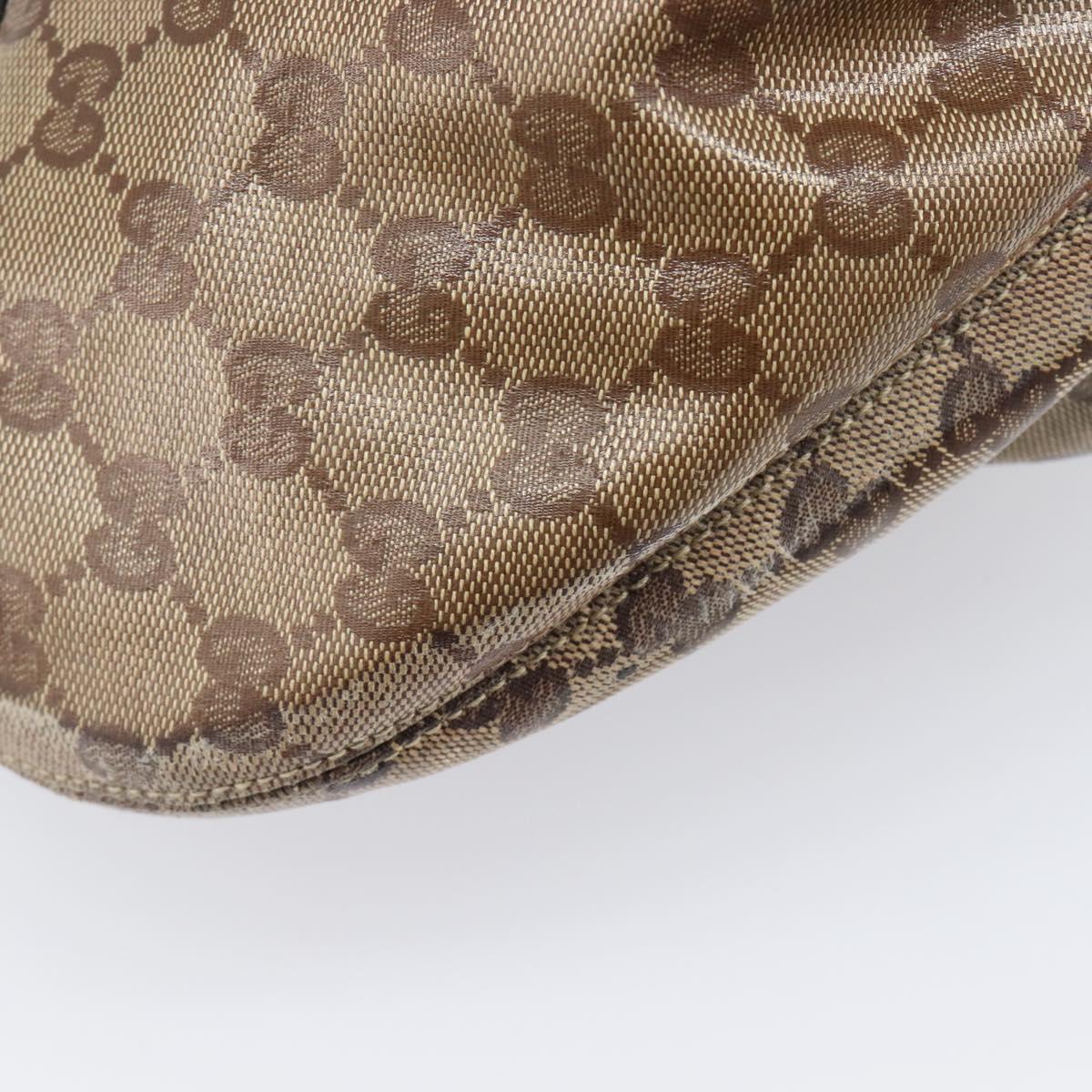GUCCI GG Crystal Histeria Shoulder Bag patent Beige 211963 Auth 202627