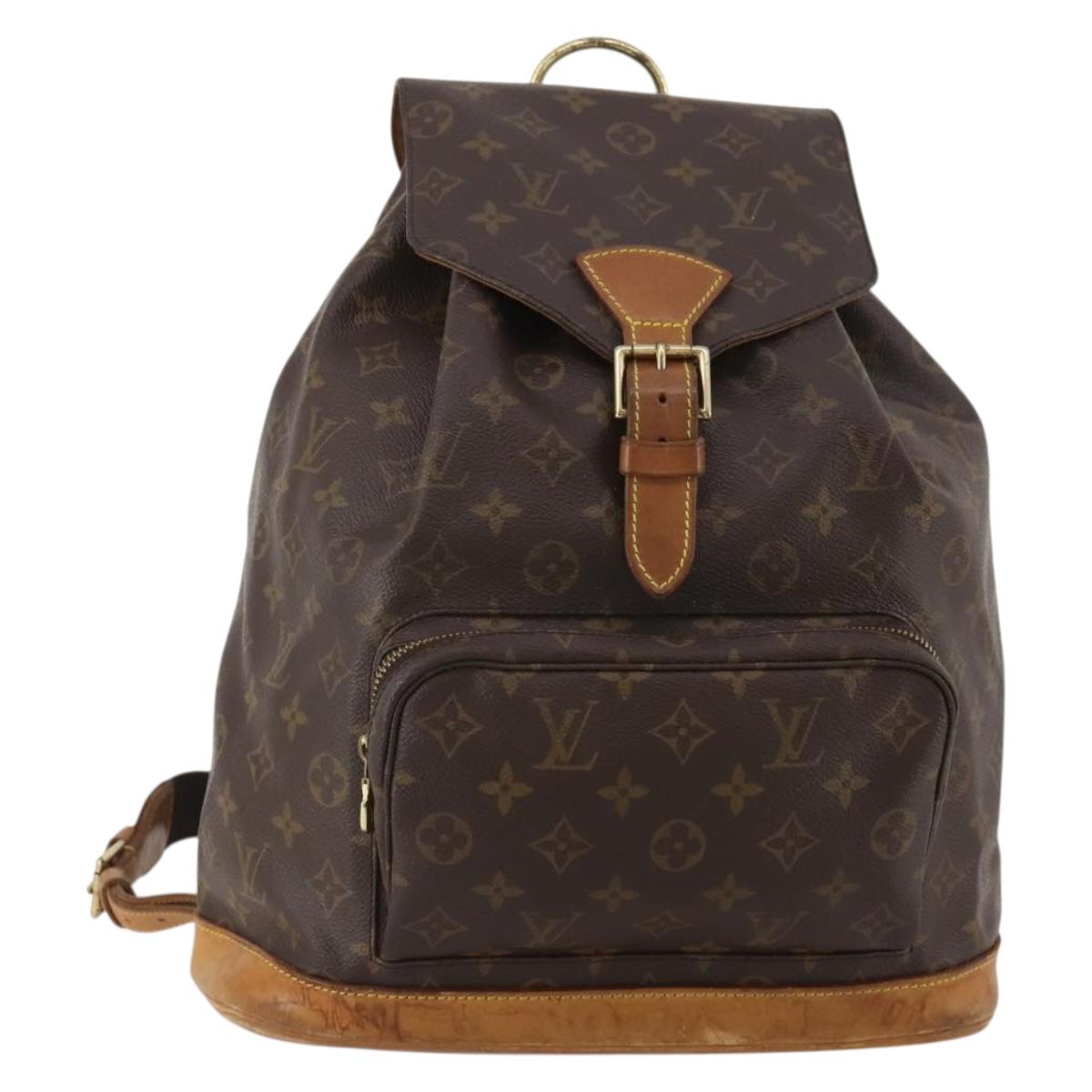 LOUIS VUITTON Monogram Montsouris GM Backpack M51135 LV Auth 202631