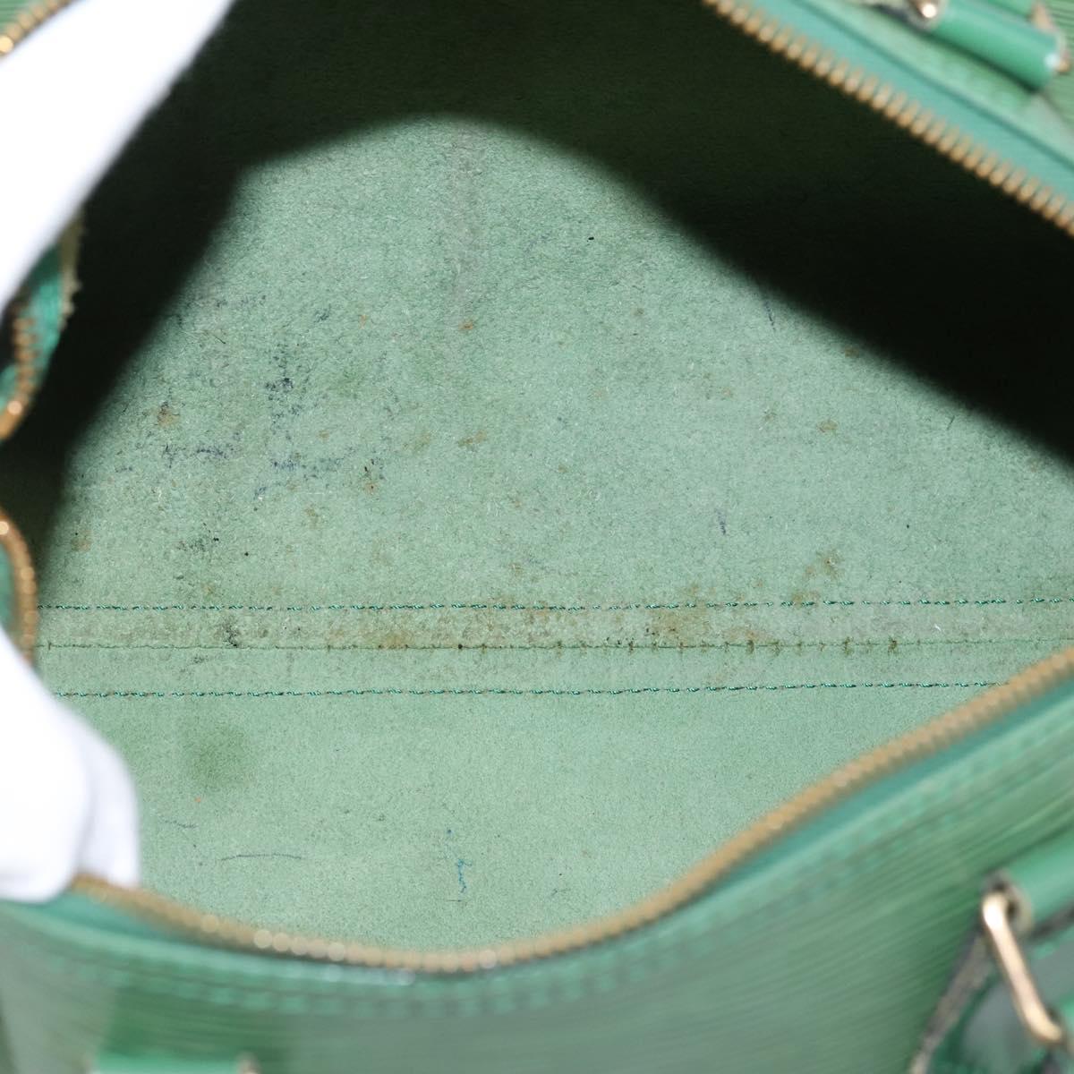 LOUIS VUITTON Epi Speedy 30 Hand Bag Borneo Green M43004 LV Auth 202634
