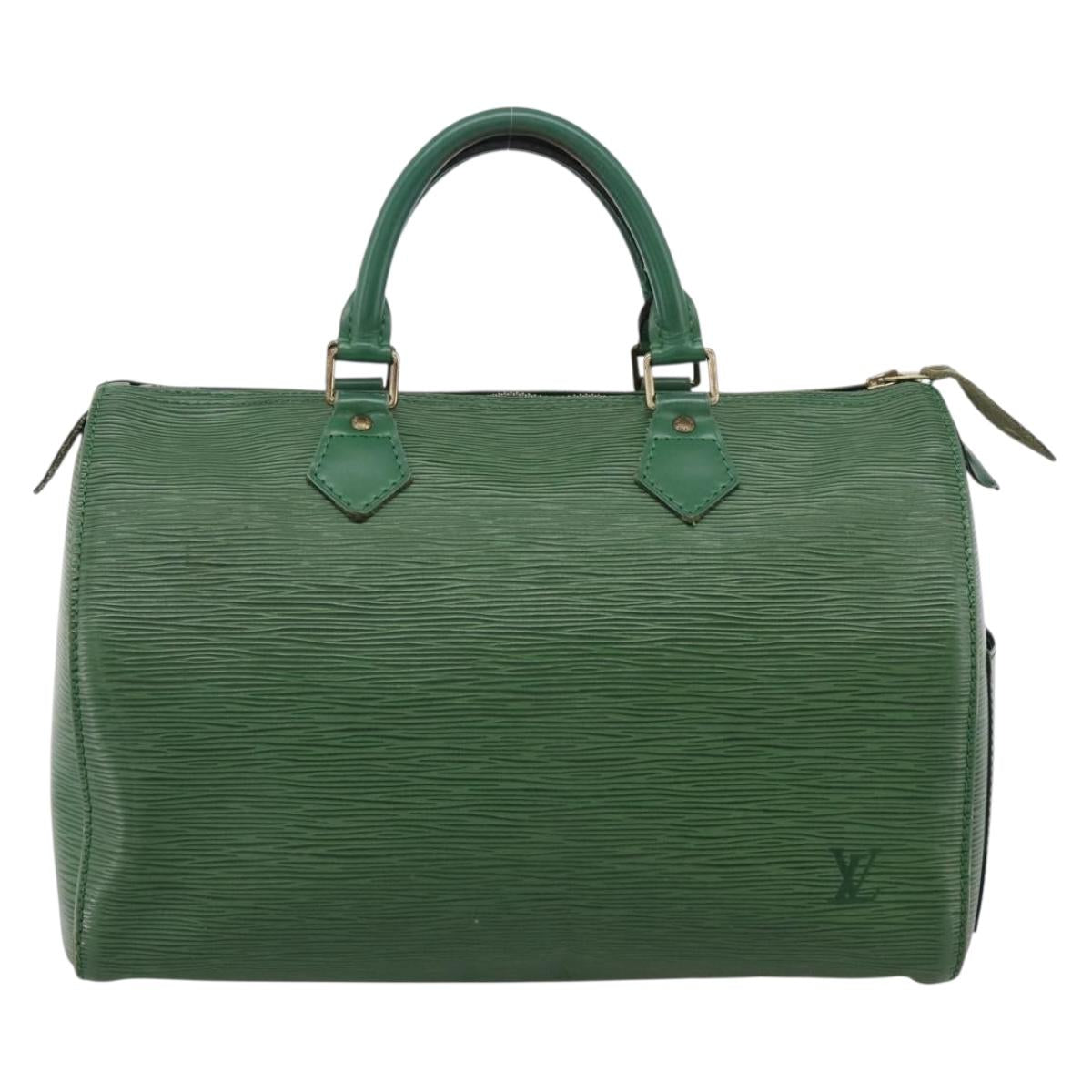 LOUIS VUITTON Epi Speedy 30 Hand Bag Borneo Green M43004 LV Auth 202634