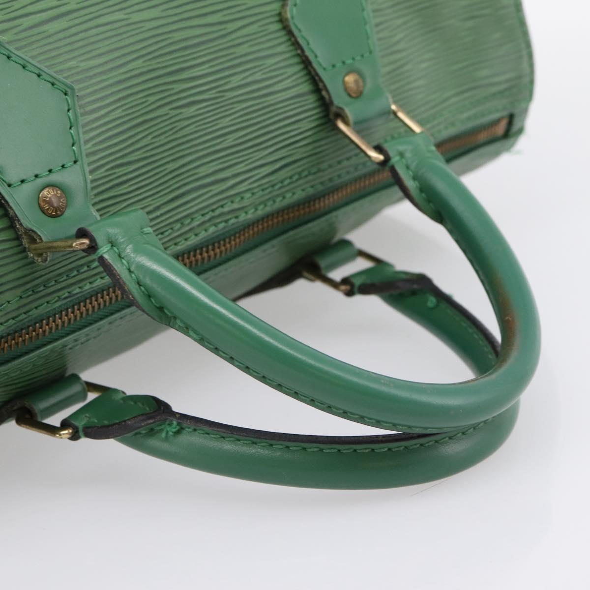 LOUIS VUITTON Epi Speedy 30 Hand Bag Borneo Green M43004 LV Auth 202634