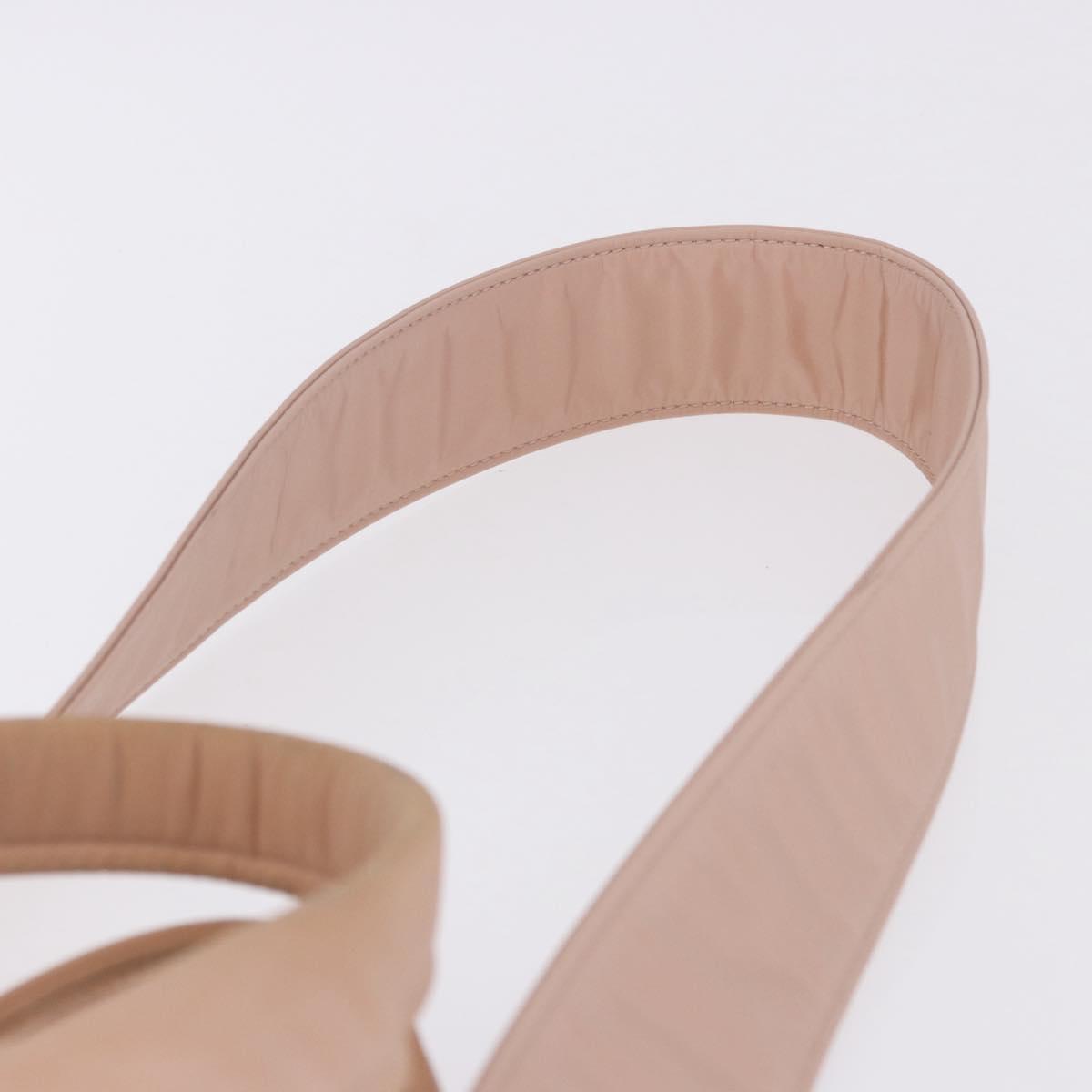 Chloe Woody Small Hand Bag Nylon 2way Pink Gold Auth 202651A