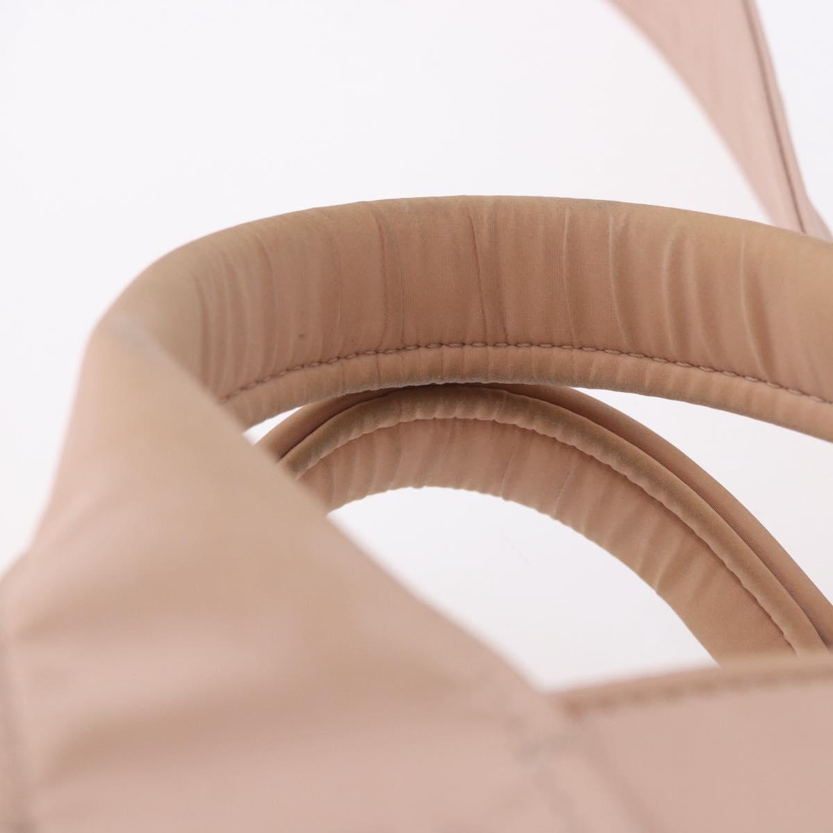 Chloe Woody Small Hand Bag Nylon 2way Pink Gold Auth 202651A