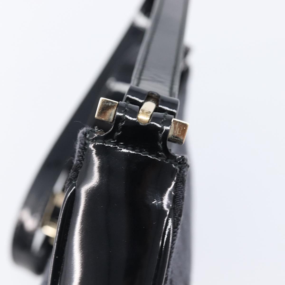 GUCCI GG Canvas Shoulder Bag Black Gold 001 4152 2684 Auth 202652V
