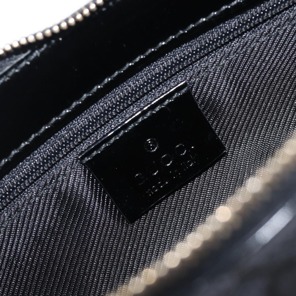 GUCCI GG Canvas Shoulder Bag Black Gold 001 4152 2684 Auth 202652V