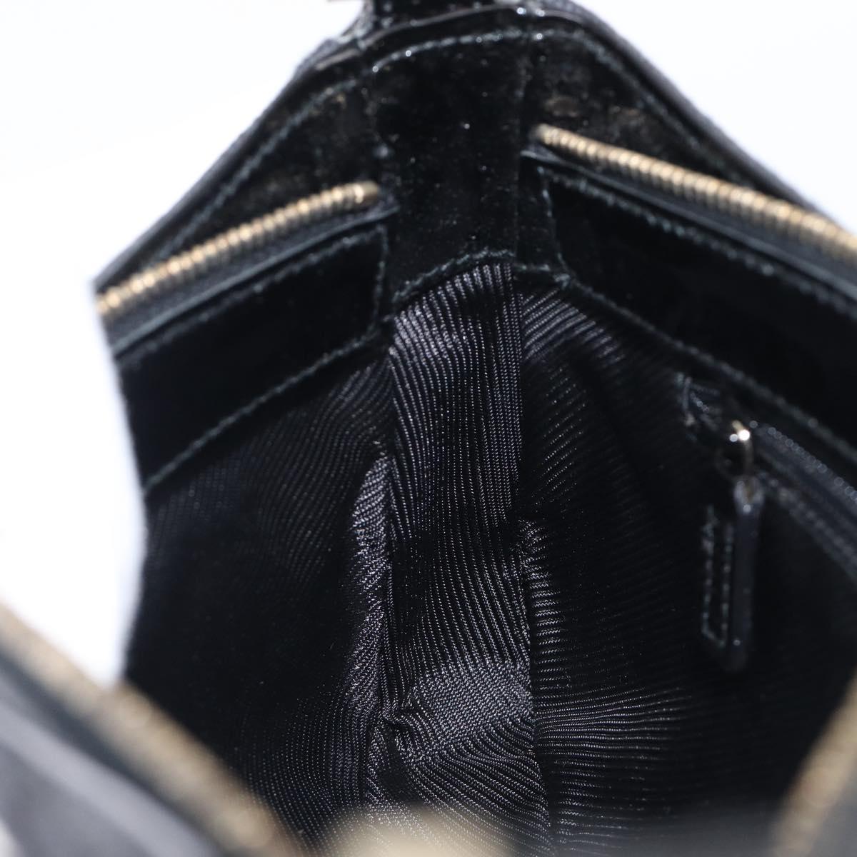 GUCCI GG Canvas Shoulder Bag Black Gold 001 4152 2684 Auth 202652V