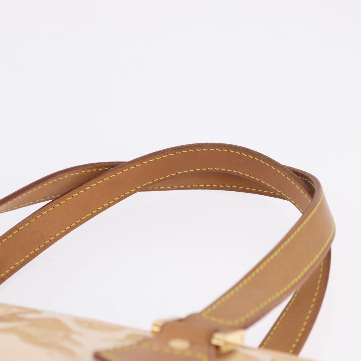 LOUIS VUITTON Vernis Houston Hand Bag Marshmallow Pink M91302 LV Auth 202654A