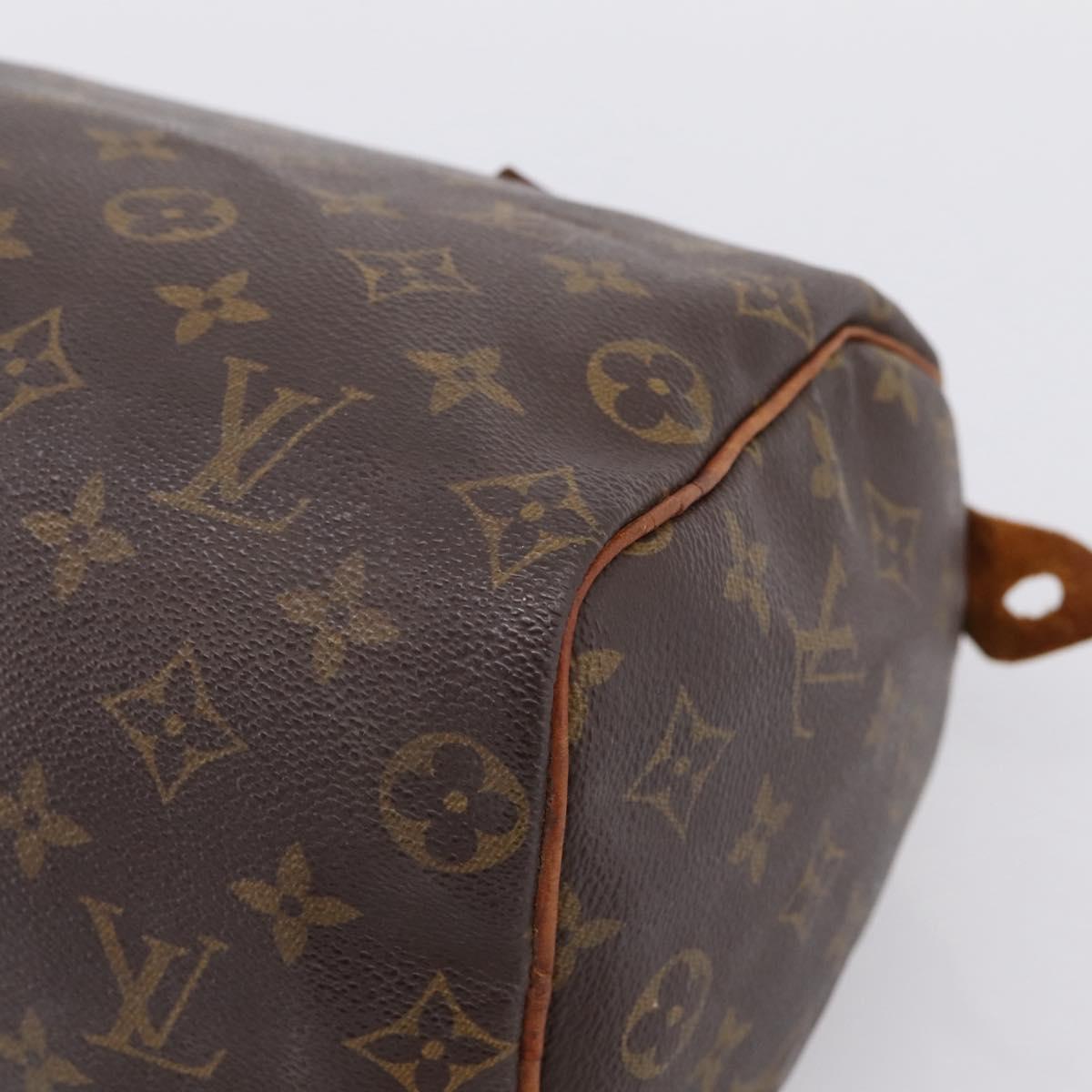 LOUIS VUITTON Monogram Speedy 25 Hand Bag M41528 LV Auth 202656