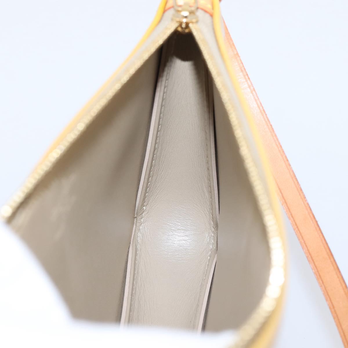 LOUIS VUITTON Monogram Vernis Lexington Pouch Beige M91010 LV Auth 202659A
