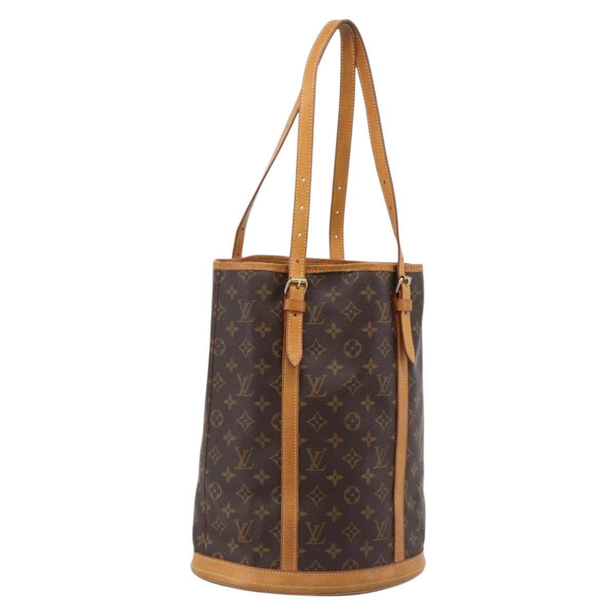LOUIS VUITTON Monogram Bucket GM Shoulder Bag M42236 LV Auth 202671