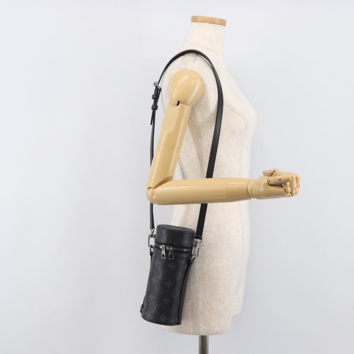 LOUIS VUITTON Monogram Eclipse Bottle Holder Porte Boutille GI0398 Auth 202678M