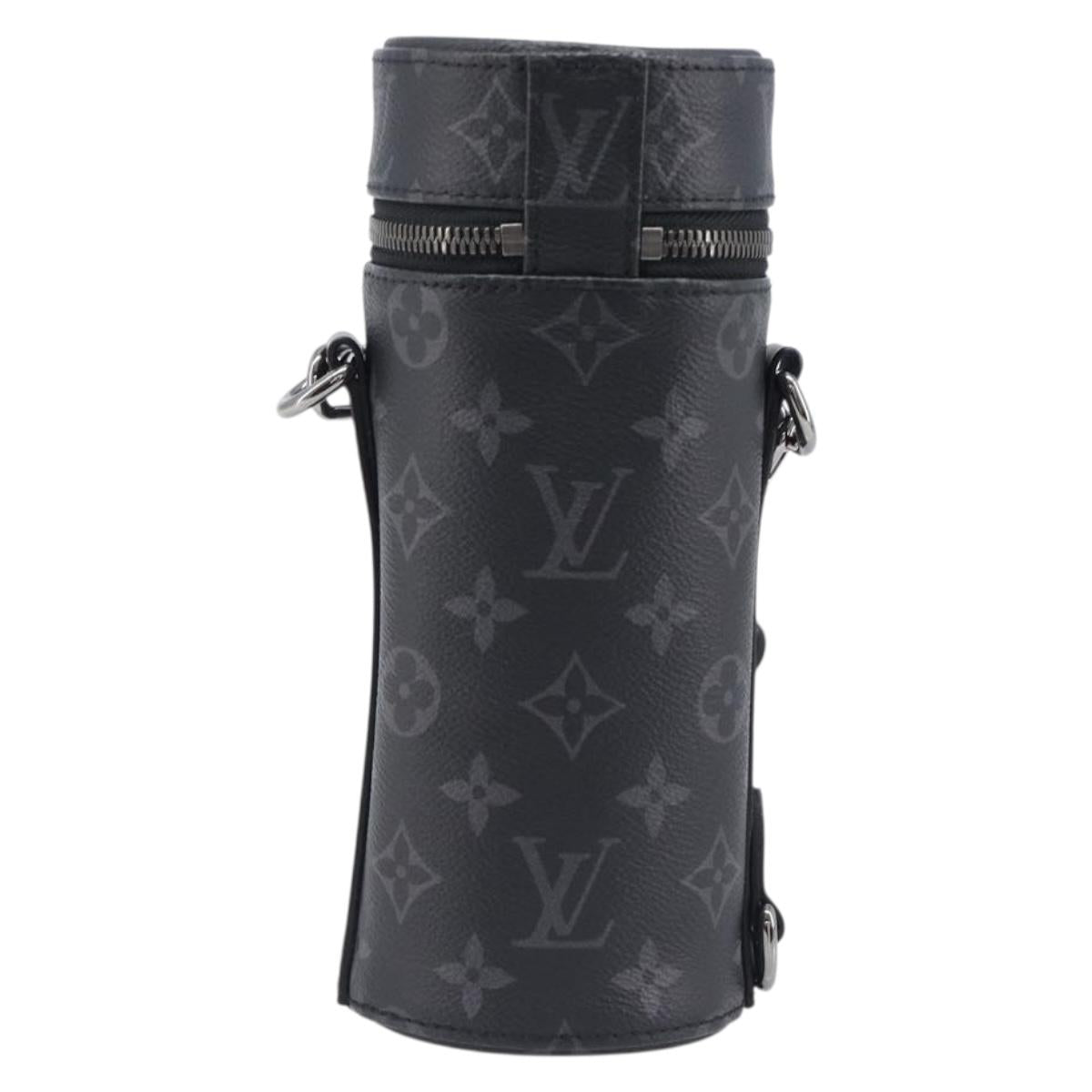 LOUIS VUITTON Monogram Eclipse Bottle Holder Porte Boutille GI0398 Auth 202678M