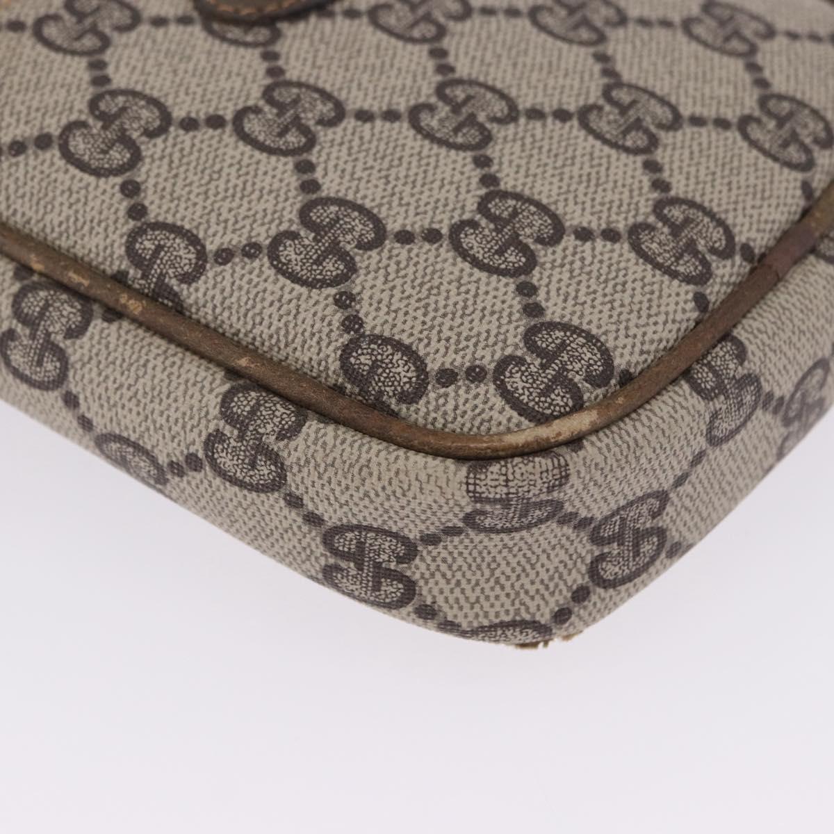 GUCCI GG Supreme Shoulder Bag PVC Beige Gold 001 23 151 Auth 202680