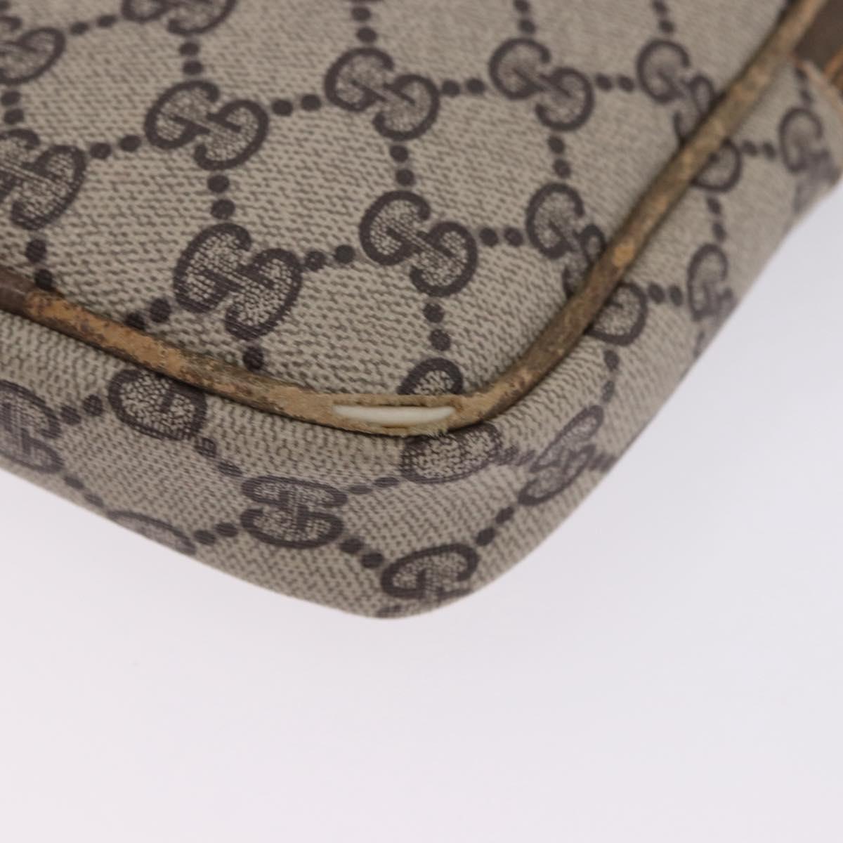 GUCCI GG Supreme Shoulder Bag PVC Beige Gold 001 23 151 Auth 202680