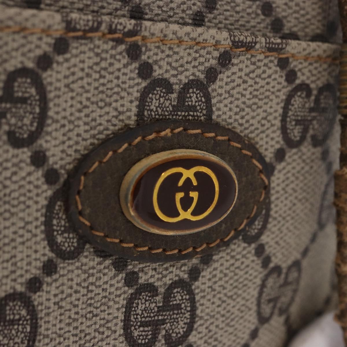 GUCCI GG Supreme Shoulder Bag PVC Beige Gold 001 23 151 Auth 202680