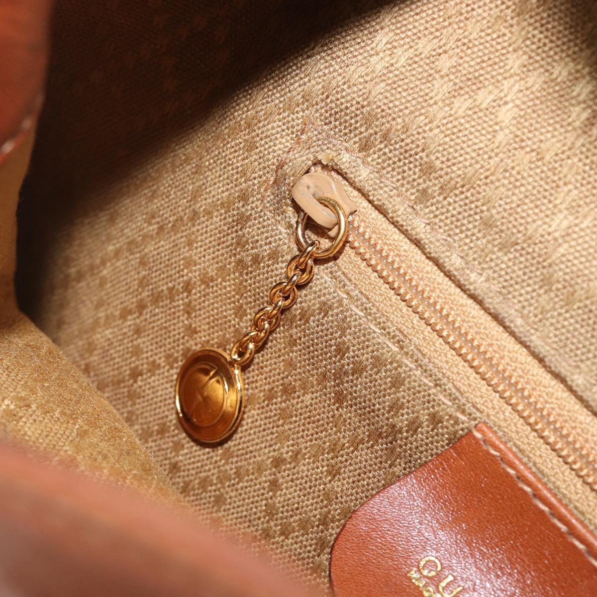 GUCCI Bamboo Backpack Leather Black Gold 003 2034 0030 Auth 202686