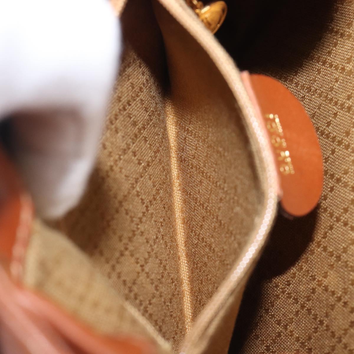 GUCCI Bamboo Backpack Leather Black Gold 003 2034 0030 Auth 202686