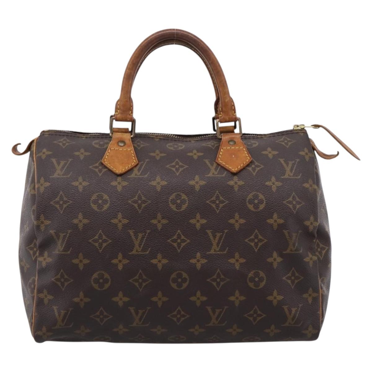 LOUIS VUITTON Monogram Speedy 30 Hand Bag M41526 LV Auth 202692