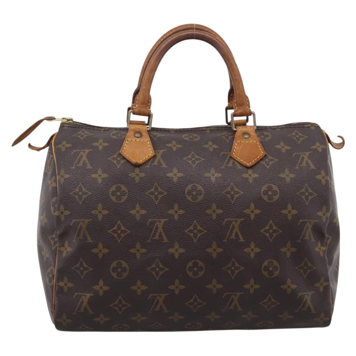 LOUIS VUITTON Monogram Speedy 30 Hand Bag M41526 LV Auth 202692