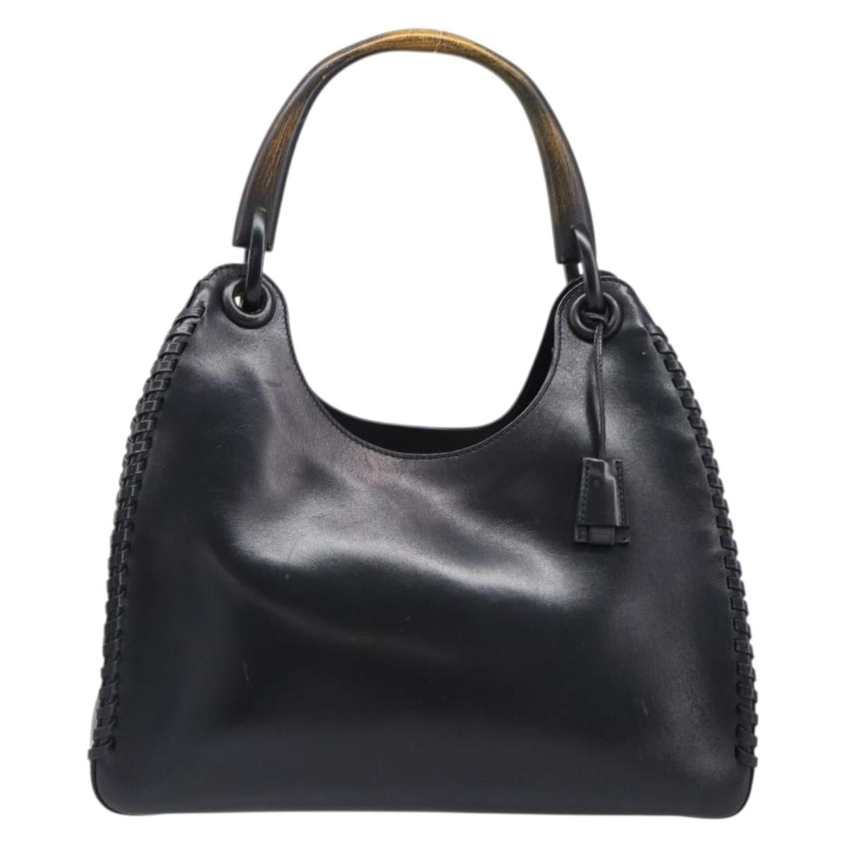 GUCCI Shoulder Bag Leather Black 106236 Auth 202694V