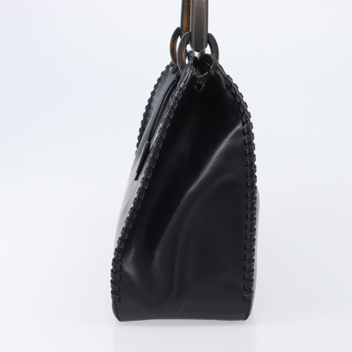 GUCCI Shoulder Bag Leather Black 106236 Auth 202694V