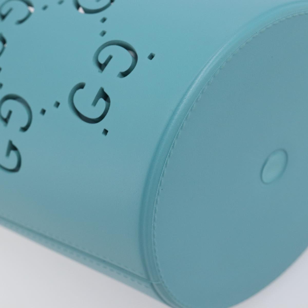 GUCCI Children's Hand Bag rubber Turquoise Blue 723051 Auth 202697M