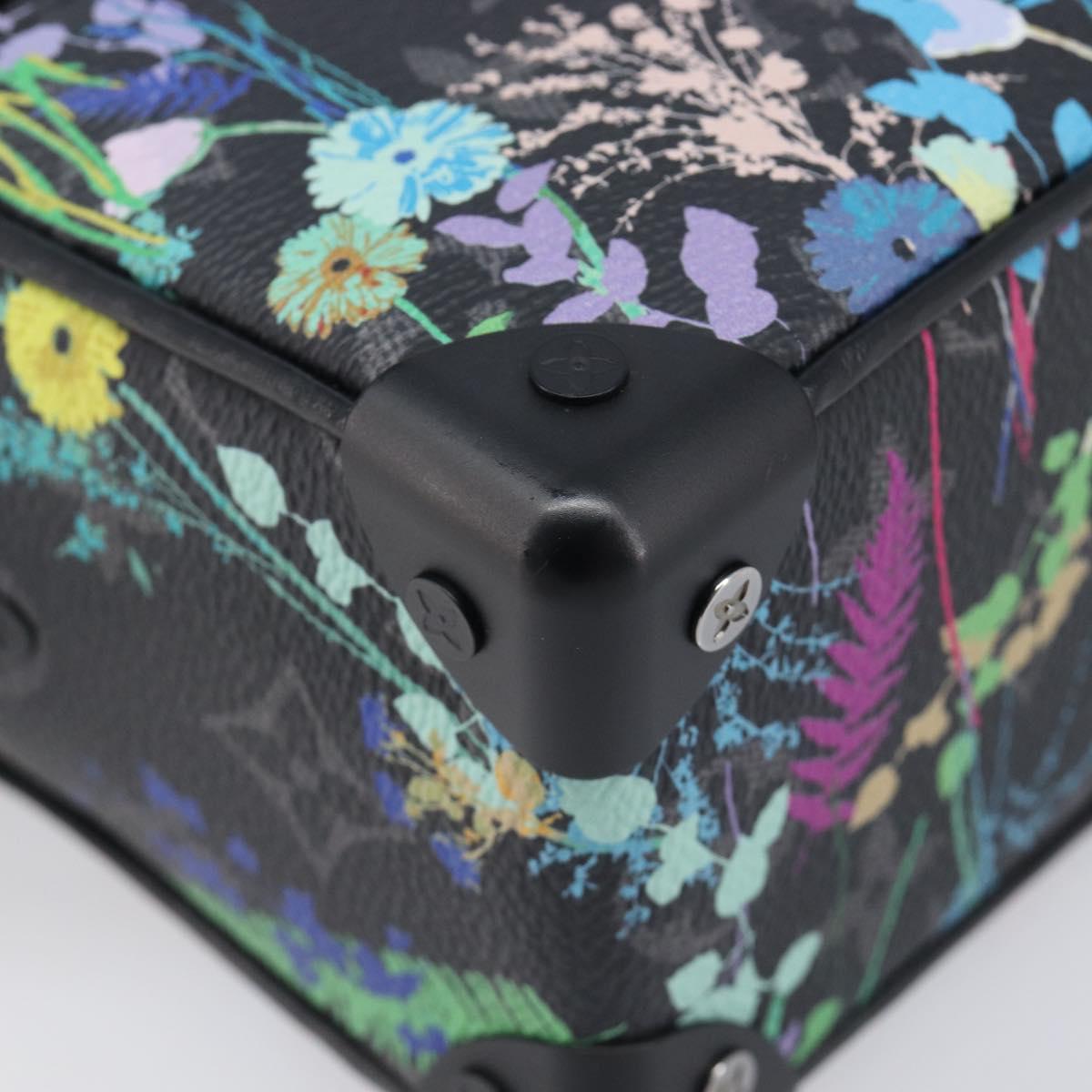 LOUIS VUITTON Monogram Eclipse Foliage Mini Soft Trunk Bag M69072 Auth 202698SM