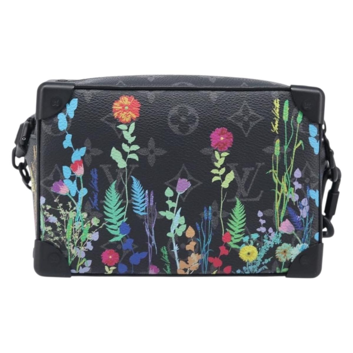LOUIS VUITTON Monogram Eclipse Foliage Mini Soft Trunk Bag M69072 Auth 202698SM