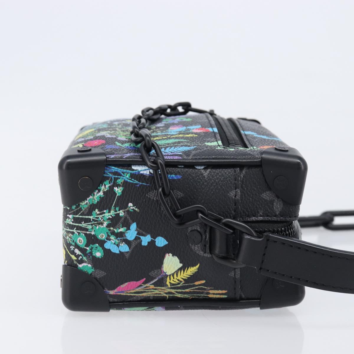 LOUIS VUITTON Monogram Eclipse Foliage Mini Soft Trunk Bag M69072 Auth 202698SM