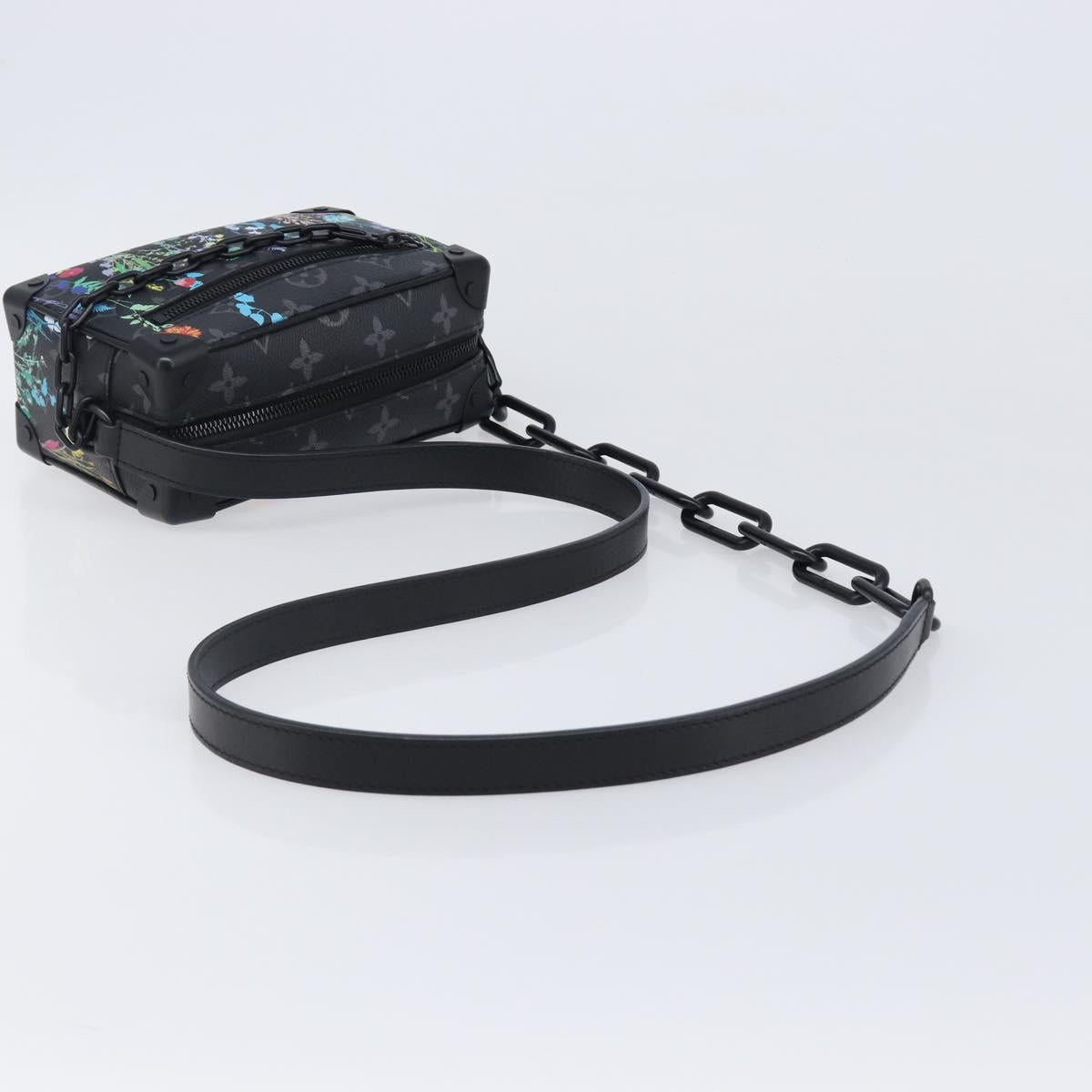 LOUIS VUITTON Monogram Eclipse Foliage Mini Soft Trunk Bag M69072 Auth 202698SM