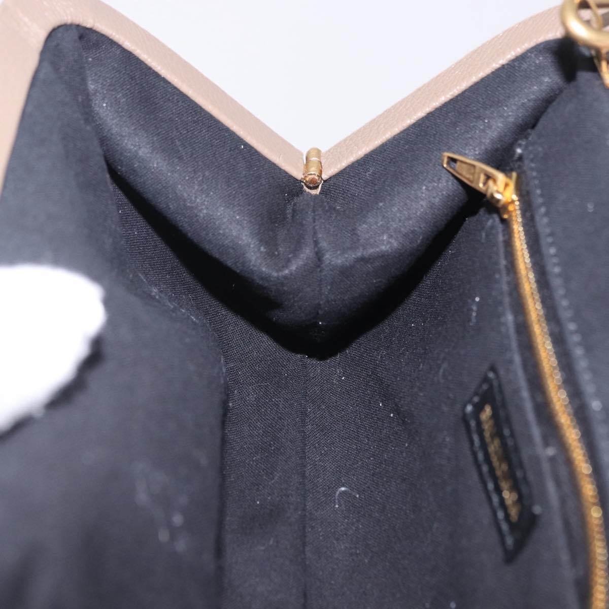 BALENCIAGA Cloud XS Shoulder Bag Leather Beige Gold 618895 Auth 202701V