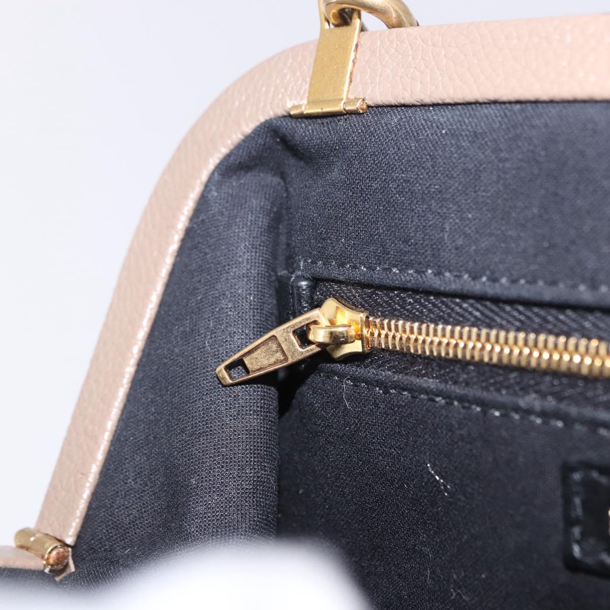 BALENCIAGA Cloud XS Shoulder Bag Leather Beige Gold 618895 Auth 202701V