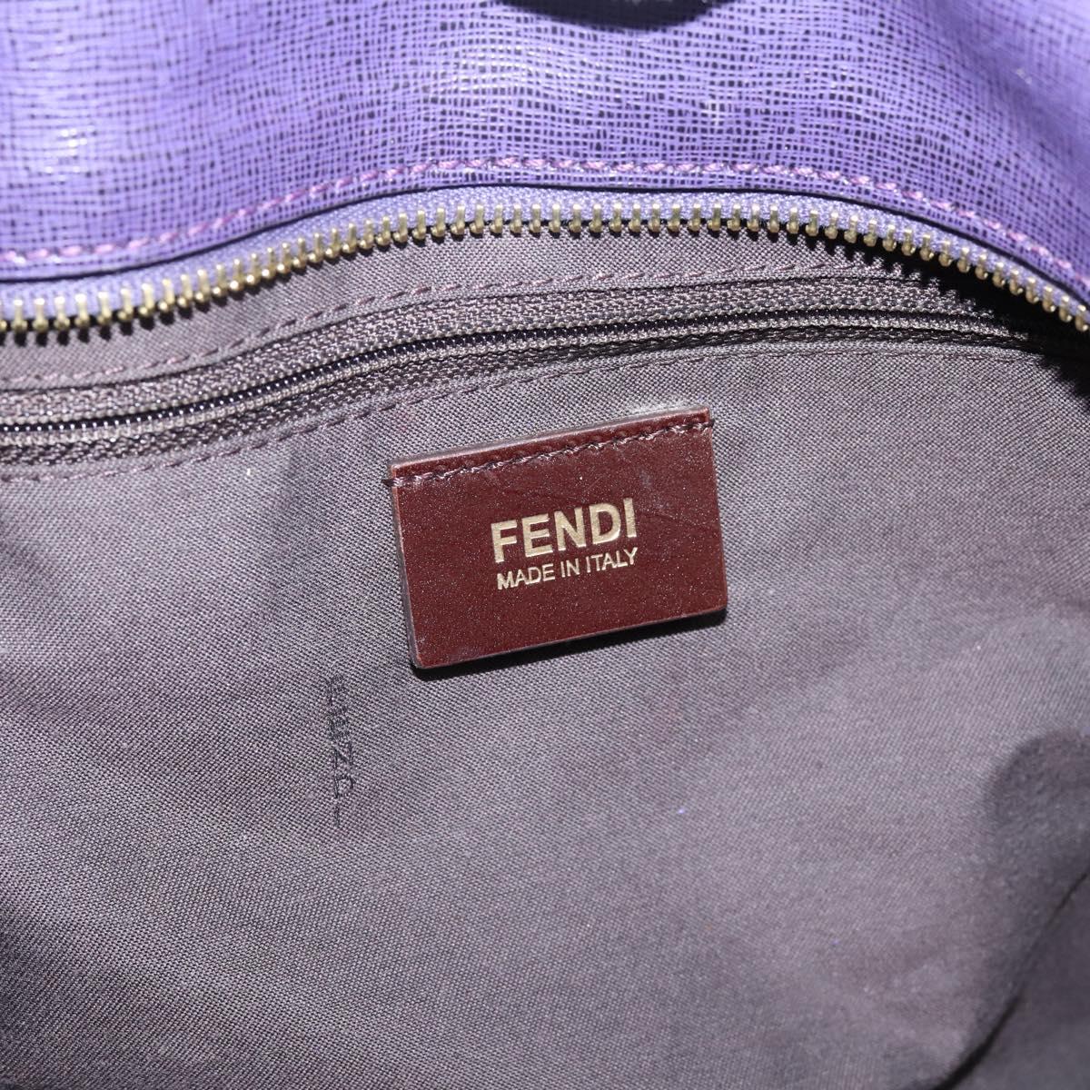 FENDI Zucca Canvas Tote Bag Black Brown Auth 202705