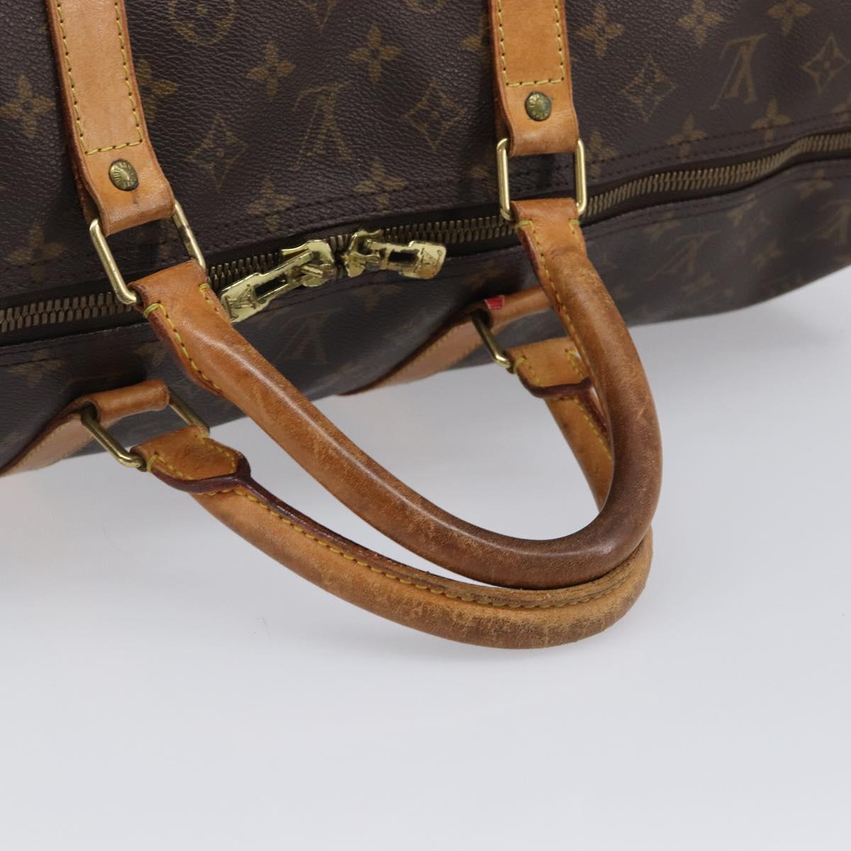 LOUIS VUITTON Monogram Keepall 60 Boston Bag M41422 LV Auth 202706