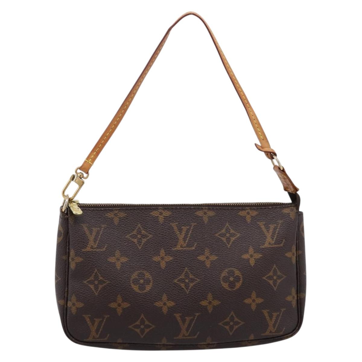 LOUIS VUITTON Monogram Pochette Accessoires Pouch M51980 LV Auth 202708A
