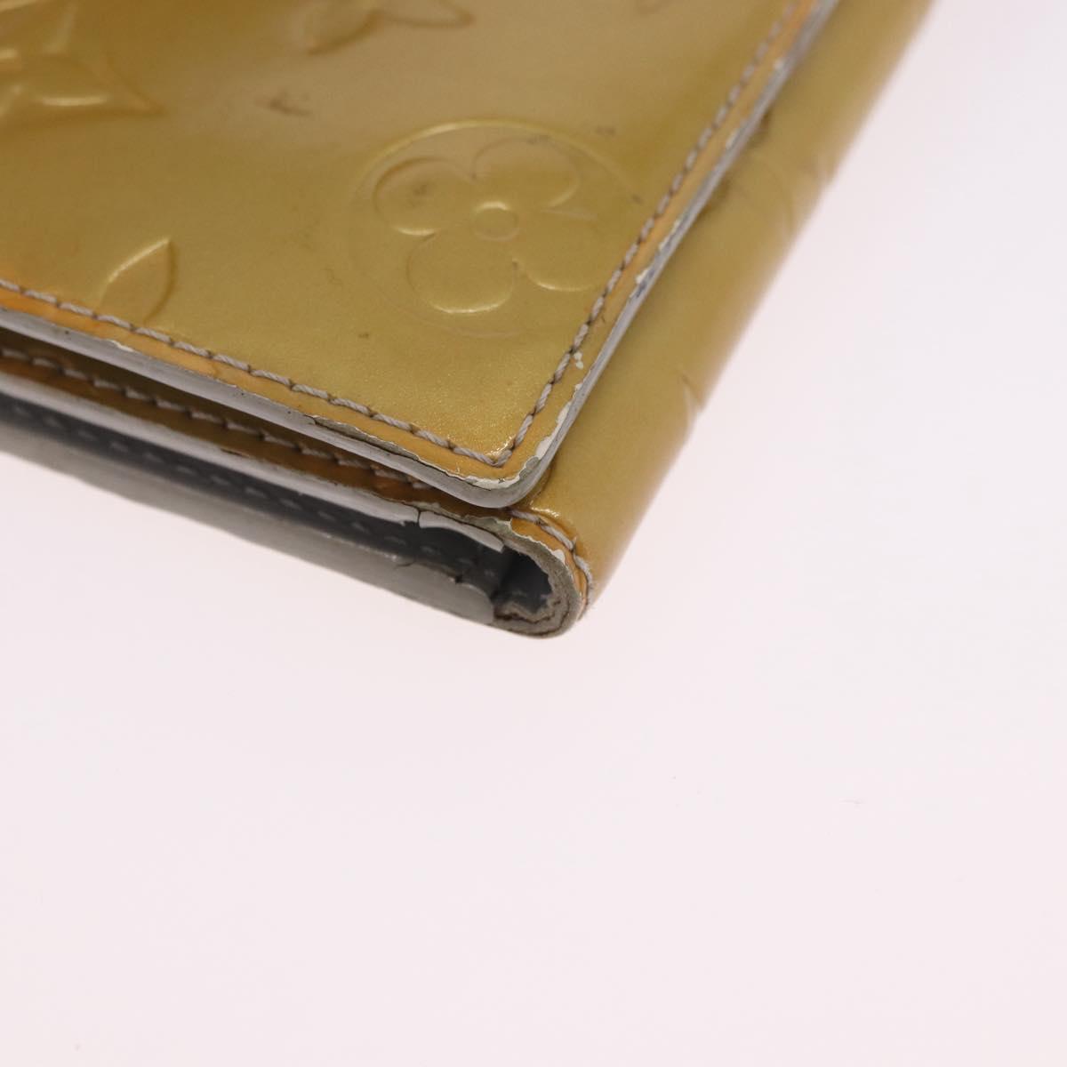 LOUIS VUITTON Monogram Vernis Walker Wallet Gris M91031 LV Auth 202718