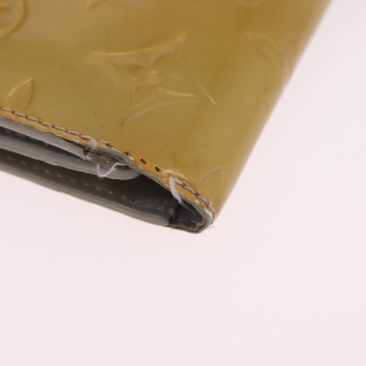 LOUIS VUITTON Monogram Vernis Walker Wallet Gris M91031 LV Auth 202718