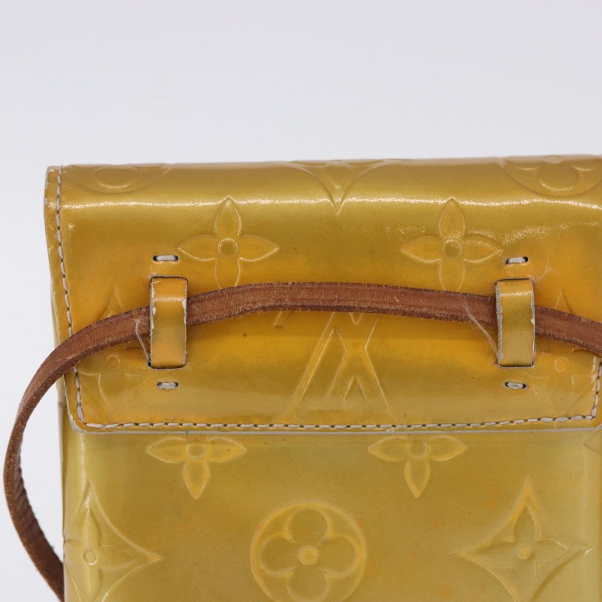 LOUIS VUITTON Monogram Vernis Walker Wallet Gris M91031 LV Auth 202718