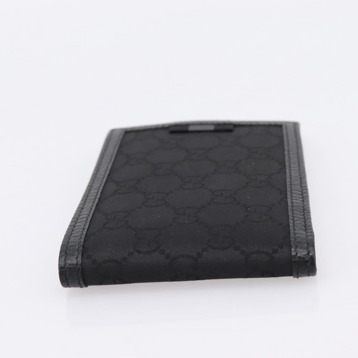GUCCI GG Canvas Wallet Black 115048 Auth 202719M