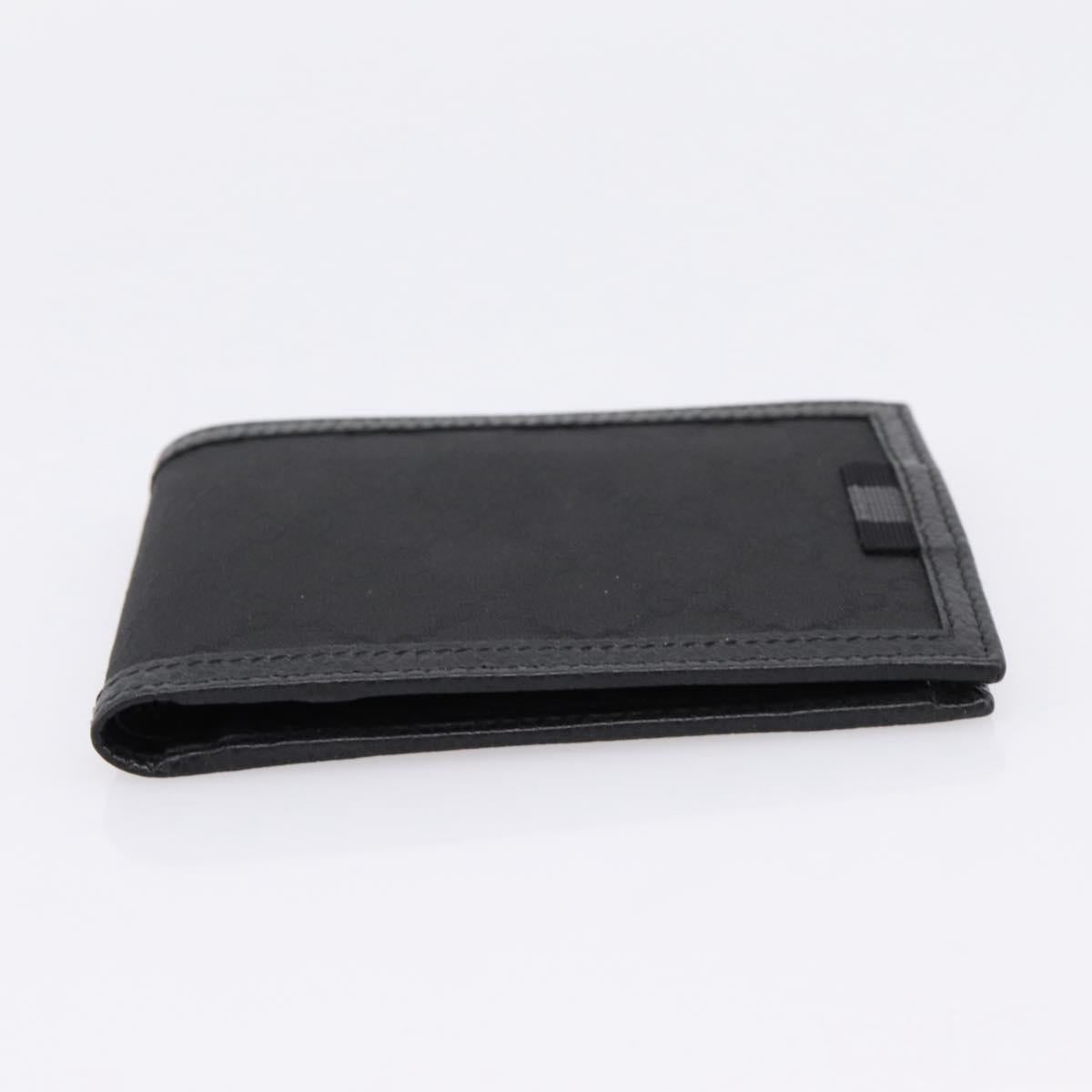 GUCCI GG Canvas Wallet Black 115048 Auth 202719M